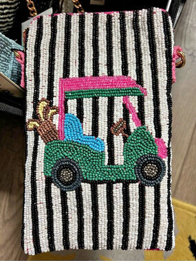 America & Beyond  Cross Body  Beaded Bag